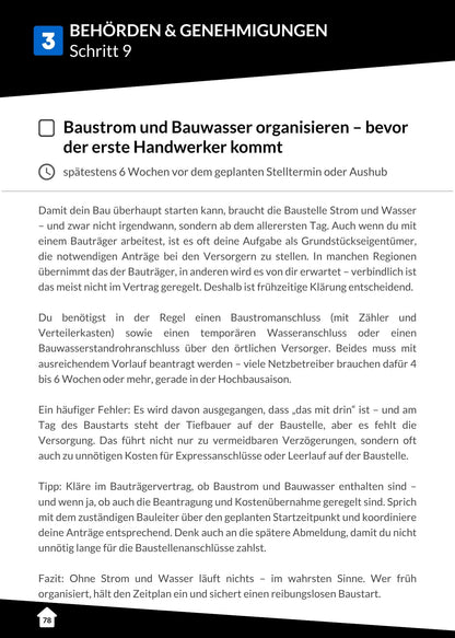 Hausbau-Checkliste: Neubau mit Bauträger
