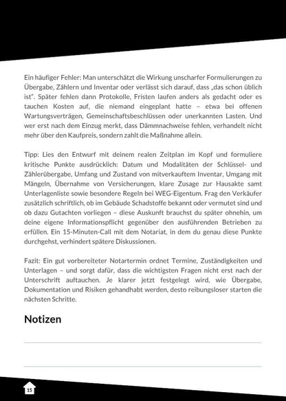 Sanierung Checkliste: Sanieren im Bestand